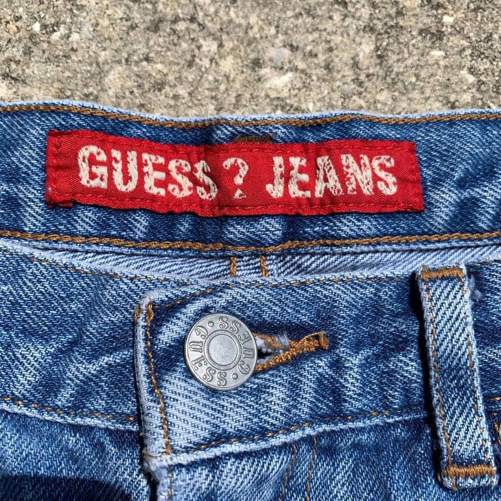 Vintage Guess High Waisted Denim Shorts